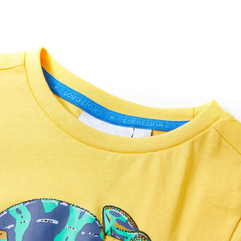 Afbeelding laden in galerijviewer, VidaXL Kindershirt met korte mouwen 92 lichtokerkleurig
