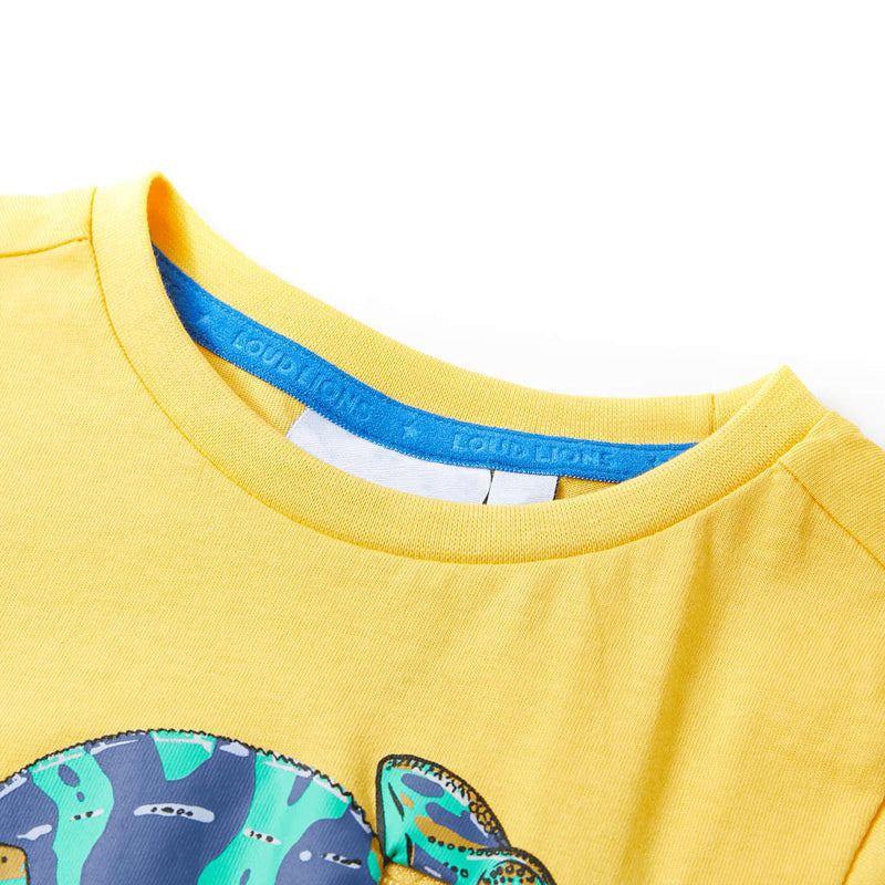 Afbeelding laden in galerijviewer, Vidaxl kids't-shirt with short sleeves light khaki 92 ochre 104
