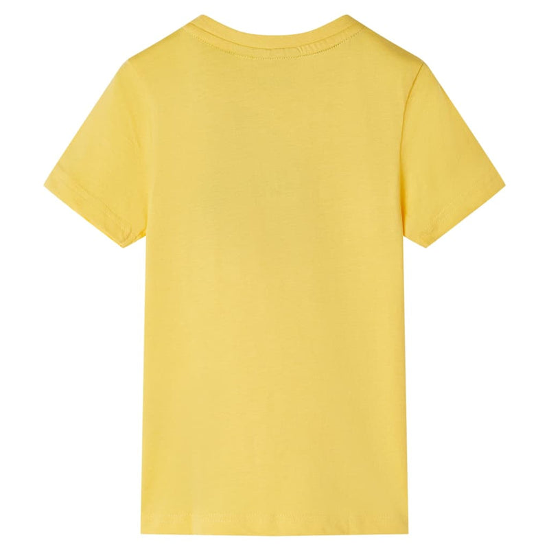 Afbeelding laden in galerijviewer, Vidaxl kindershirt met korte mouwen 140 lichtokerkleurig
