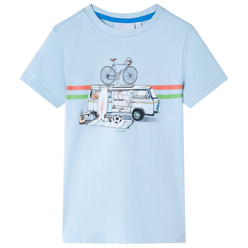 Afbeelding laden in galerijviewer, Vidaxl kindershirt 104 lichtblauw
