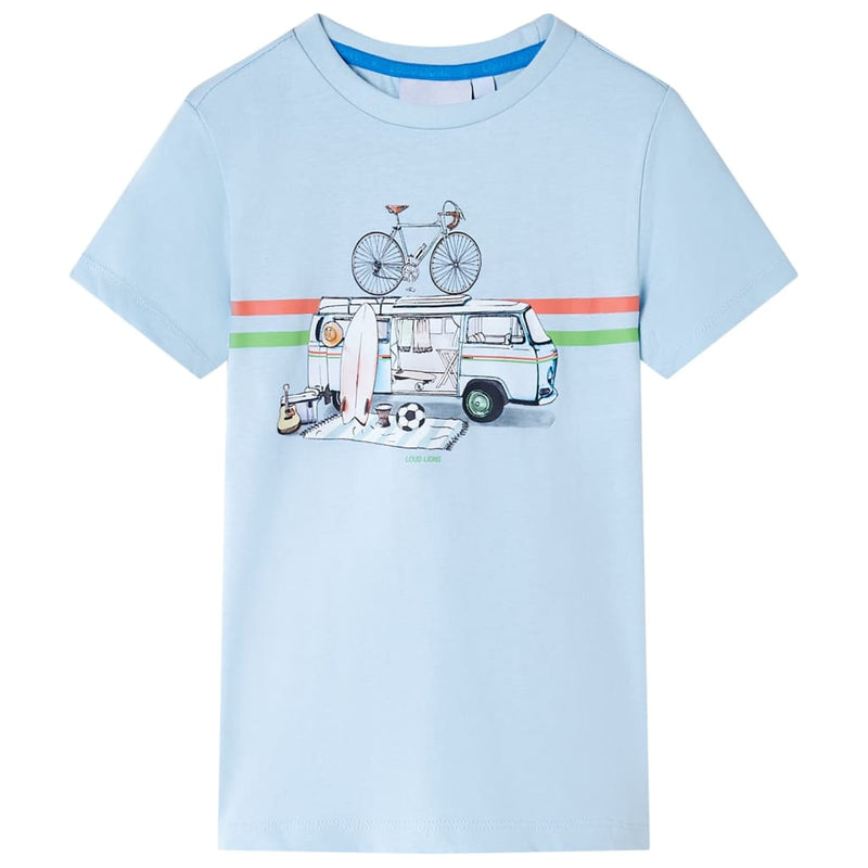 Afbeelding laden in galerijviewer, Vidaxl kindershirt 128 lichtblauw
