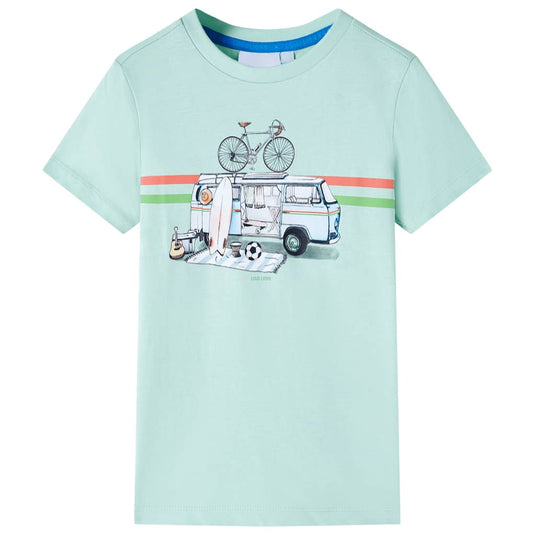 Vidaxl kindershirt 104 lichtmintkleurig