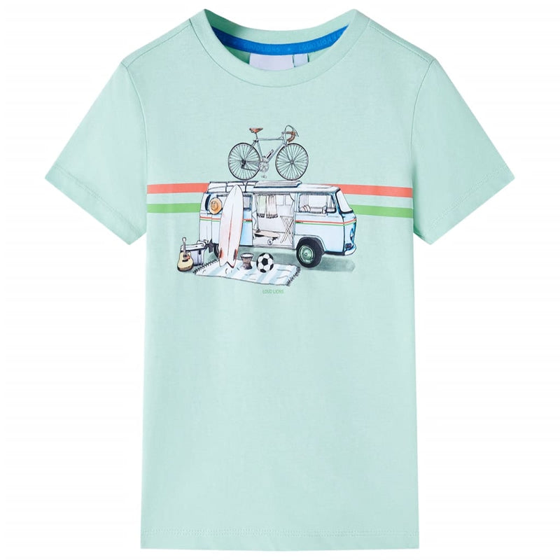 Afbeelding laden in galerijviewer, Vidaxl kindershirt 128 lichtmint
