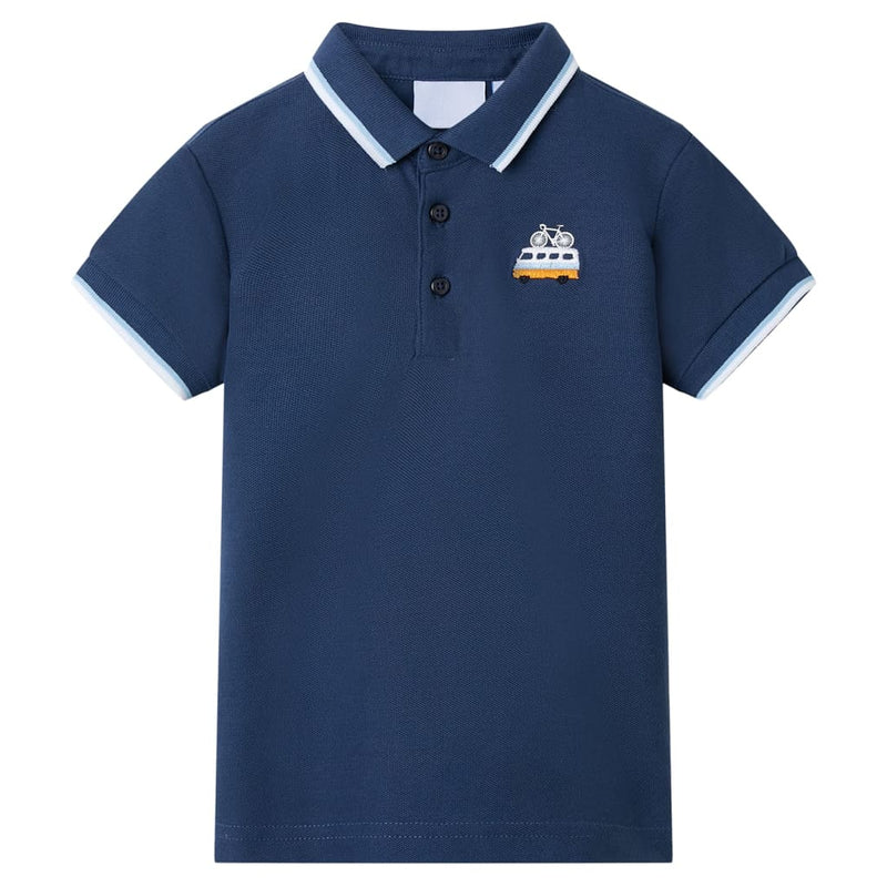 Afbeelding laden in galerijviewer, Vidaxl kinderpoloshirt 116 donkerblauw
