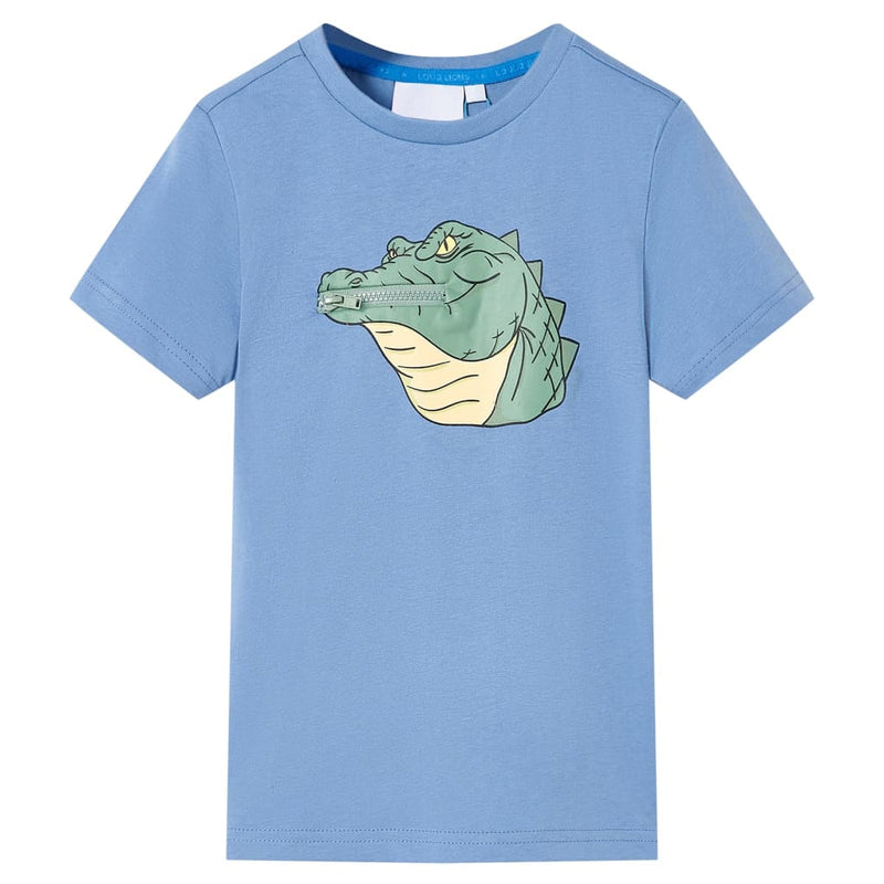 Afbeelding laden in galerijviewer, VidaXL Kindershirt 116 middenblauw
