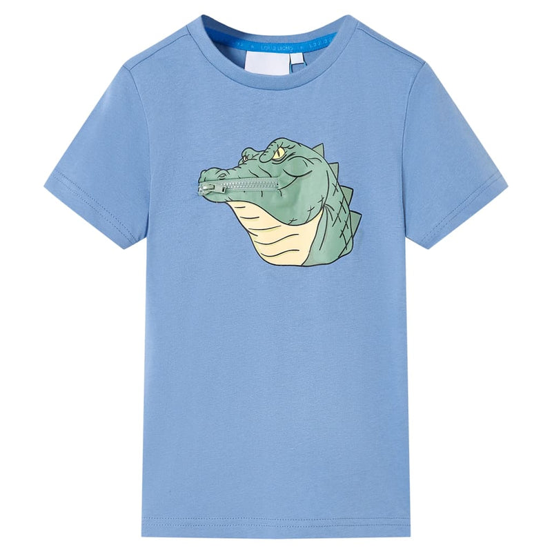 Afbeelding laden in galerijviewer, Vidaxl kindershirt 128 middenblauw
