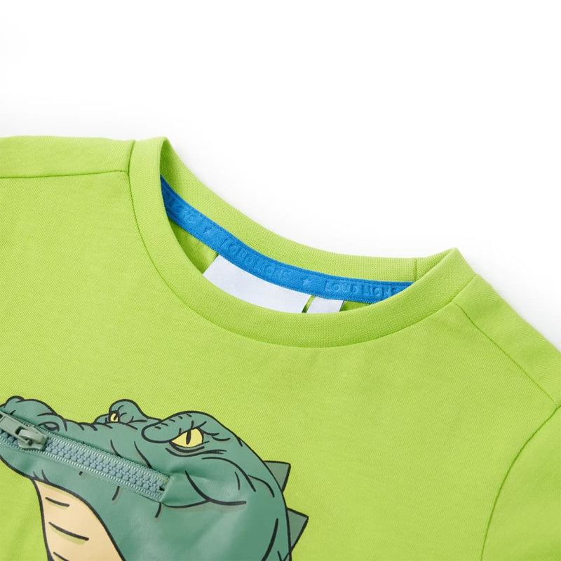 Afbeelding laden in galerijviewer, VidaXL Kindershirt 92 limoengroen
