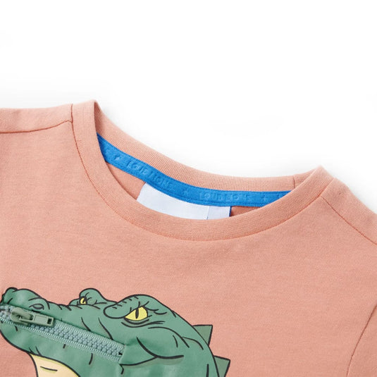 VidaXL Kindershirt 116 lichtoranje