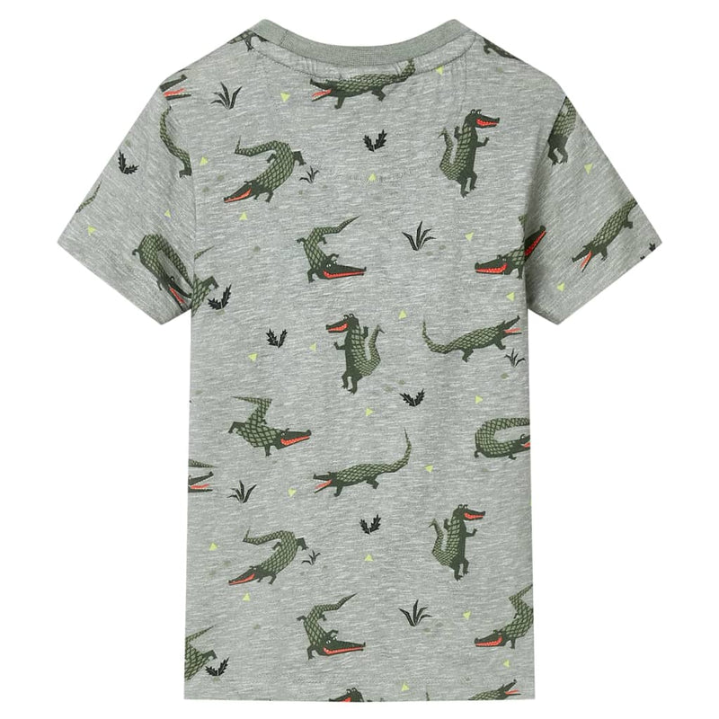 Afbeelding laden in galerijviewer, Vidaxl kindershirt 104 gemêleerd lichtkaki
