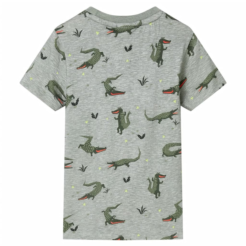 Afbeelding laden in galerijviewer, Vidaxl kindershirt 140 gemêleerd lichtkaki
