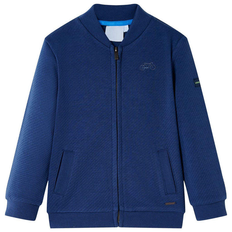 Afbeelding laden in galerijviewer, VidaXL Kindervest met rits 116 marineblauw
