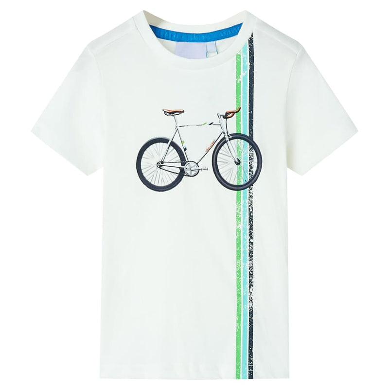 Afbeelding laden in galerijviewer, VidaXL Kindershirt met korte mouwen 128 ecru
