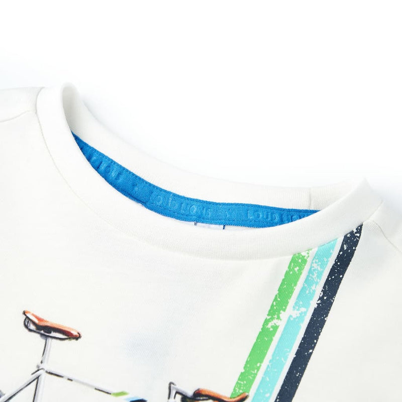 Afbeelding laden in galerijviewer, VidaXL Kindershirt met korte mouwen 128 ecru
