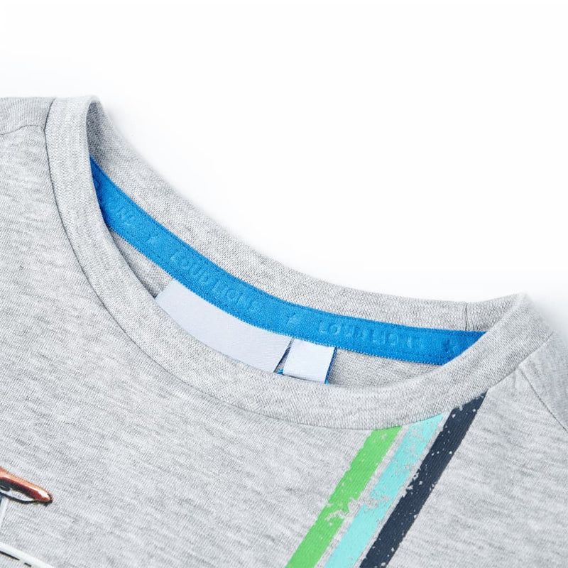 Afbeelding laden in galerijviewer, VidaXL Kindershirt met korte mouwen 92 grijs
