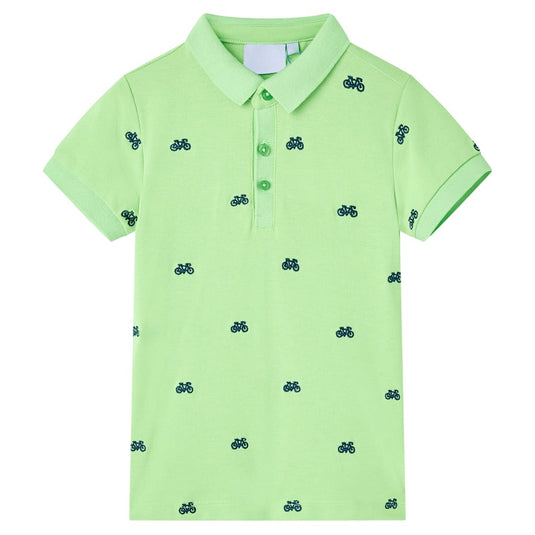 Vidaxl kinderpoloshirt 92 neongroen