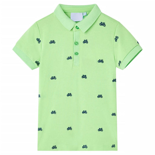 Vidaxl kinderpoloshirt 116 neongroen
