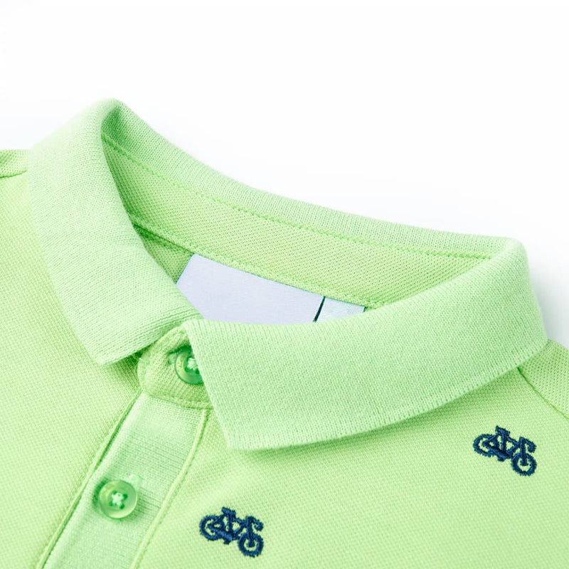 Afbeelding laden in galerijviewer, Vidaxl kinderpoloshirt 116 neongroen
