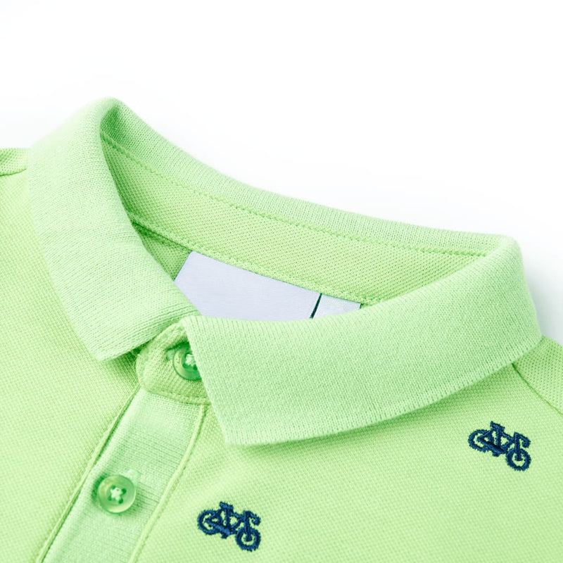 Afbeelding laden in galerijviewer, Vidaxl kinderpoloshirt 128 neongroen
