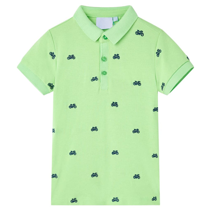 Afbeelding laden in galerijviewer, Vidaxl kinderpoloshirt 140 neongroen
