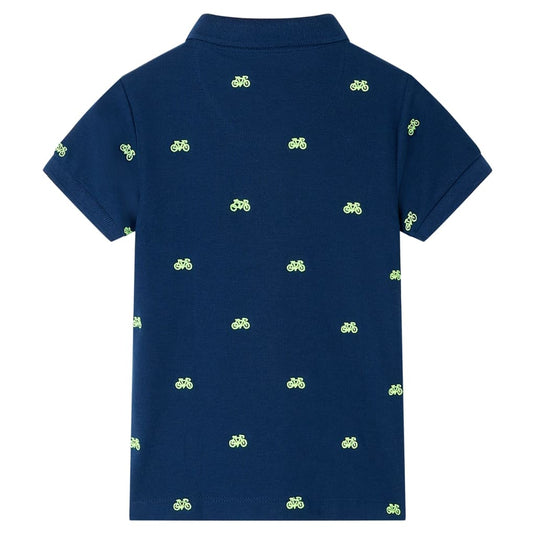Vidaxl kinderpoloshirt 92 marineblauw