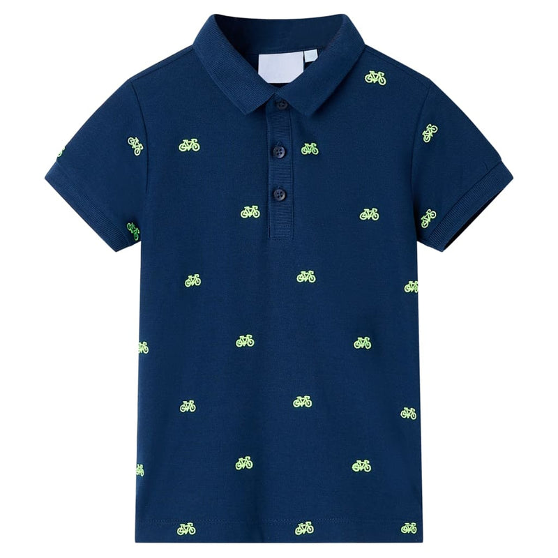Afbeelding laden in galerijviewer, Vidaxl kinderpoloshirt 104 marineblauw
