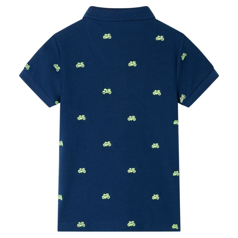 Afbeelding laden in galerijviewer, Vidaxl kinderpoloshirt 140 marineblauw
