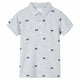 Vidaxl kinderpoloshirt  104 gemêleerd grijs
