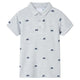 Vidaxl kinderpoloshirt  140 gemêleerd grijs