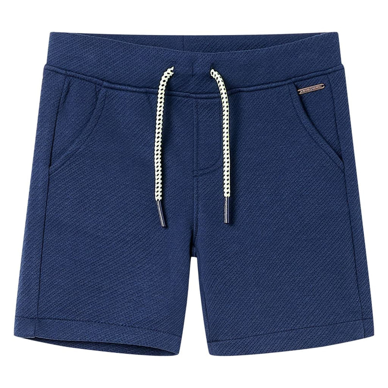 Afbeelding laden in galerijviewer, Vidaxl kindershorts met trekkoord 104 donkerblauw
