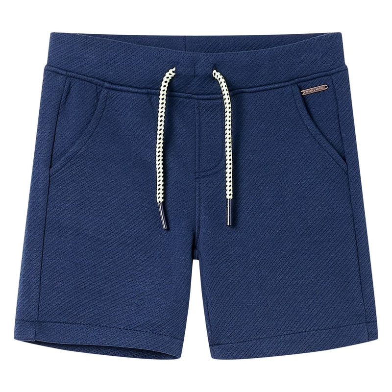 Afbeelding laden in galerijviewer, Vidaxl kindershorts met trekkoord 116 donkerblauw
