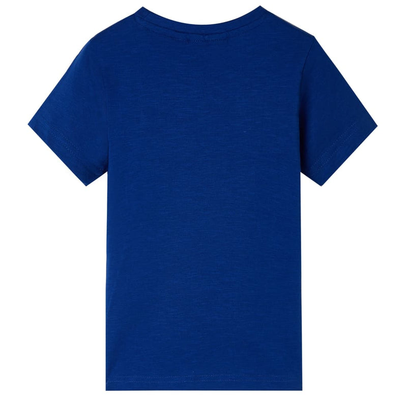 Afbeelding laden in galerijviewer, Vidaxl kindershirt met korte mouwen 104 donkerblauw
