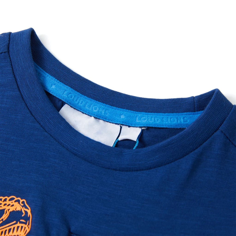 Afbeelding laden in galerijviewer, Vidaxl kindershirt met korte mouwen 104 donkerblauw
