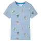 Vidaxl kindershirt 104 gemêleerd blauw
