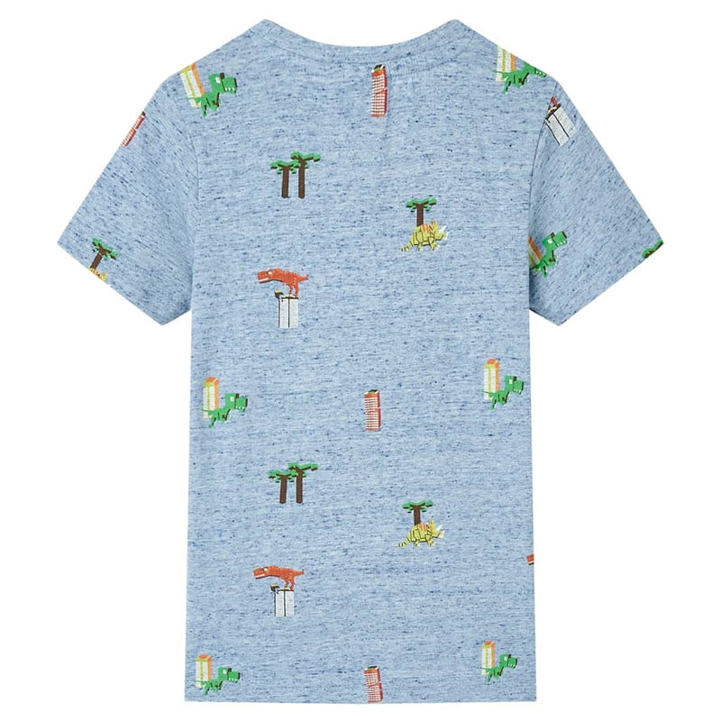 Afbeelding laden in galerijviewer, VidaXL Kindershirt 116 gemêleerd blauw
