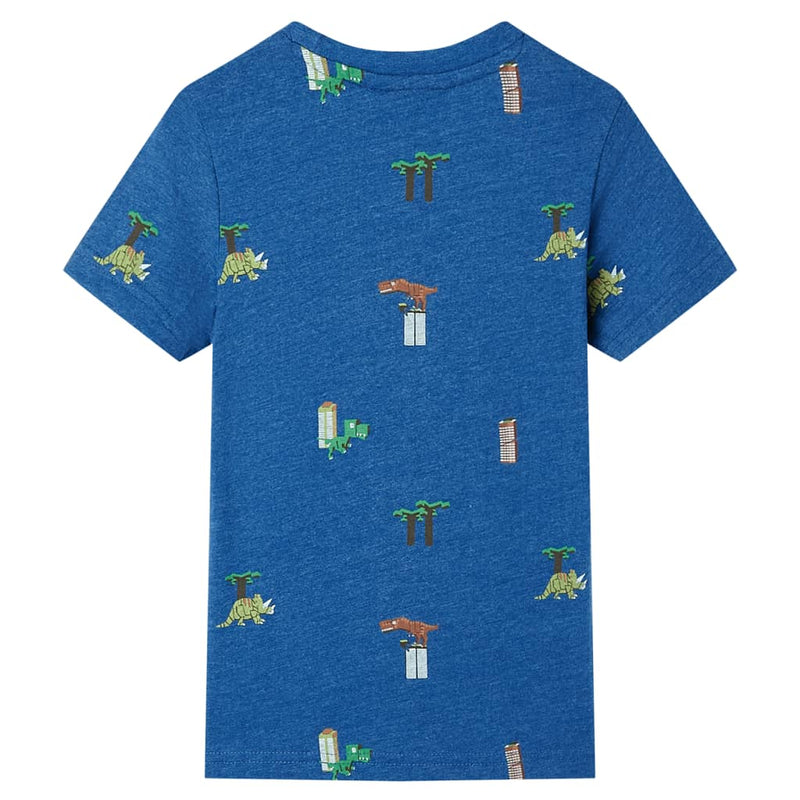 Afbeelding laden in galerijviewer, VidaXL Kindershirt 92 gemêleerd donkerblauw
