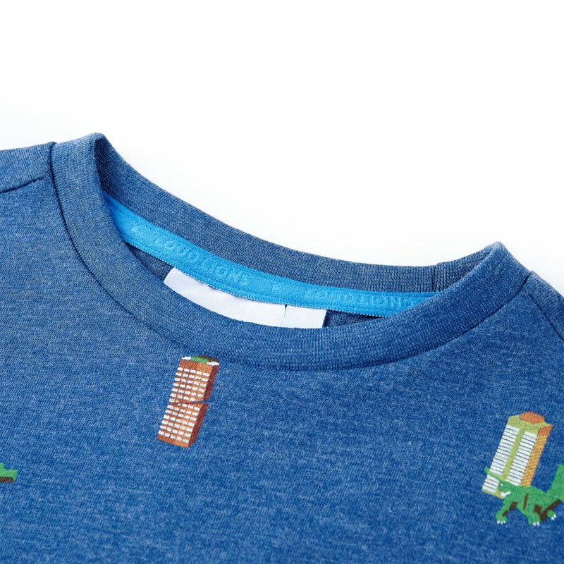 Afbeelding laden in galerijviewer, Vidaxl kindershirt 104 gemêleerd donkerblauw
