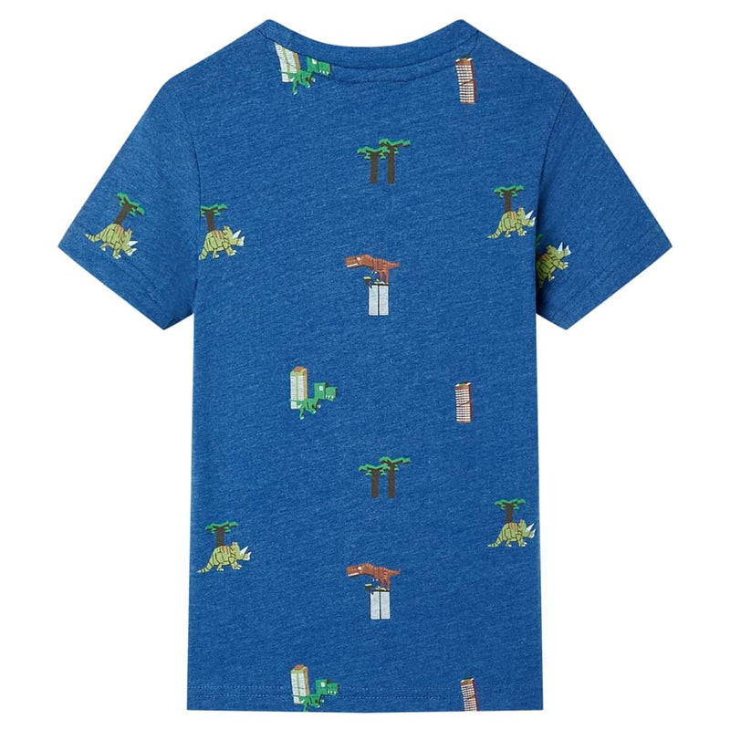 Afbeelding laden in galerijviewer, VidaXL Kindershirt 140 gemêleerd donkerblauw

