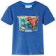 VidaXL Kindershirt 104 gemêleerd donkerblauw