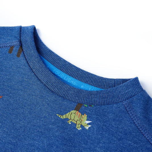 Vidaxl kindertrui 140 gemêleerd donkerblauw