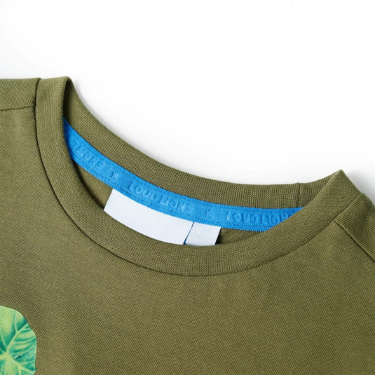Vidaxl kindershirt 104 kakikleurig