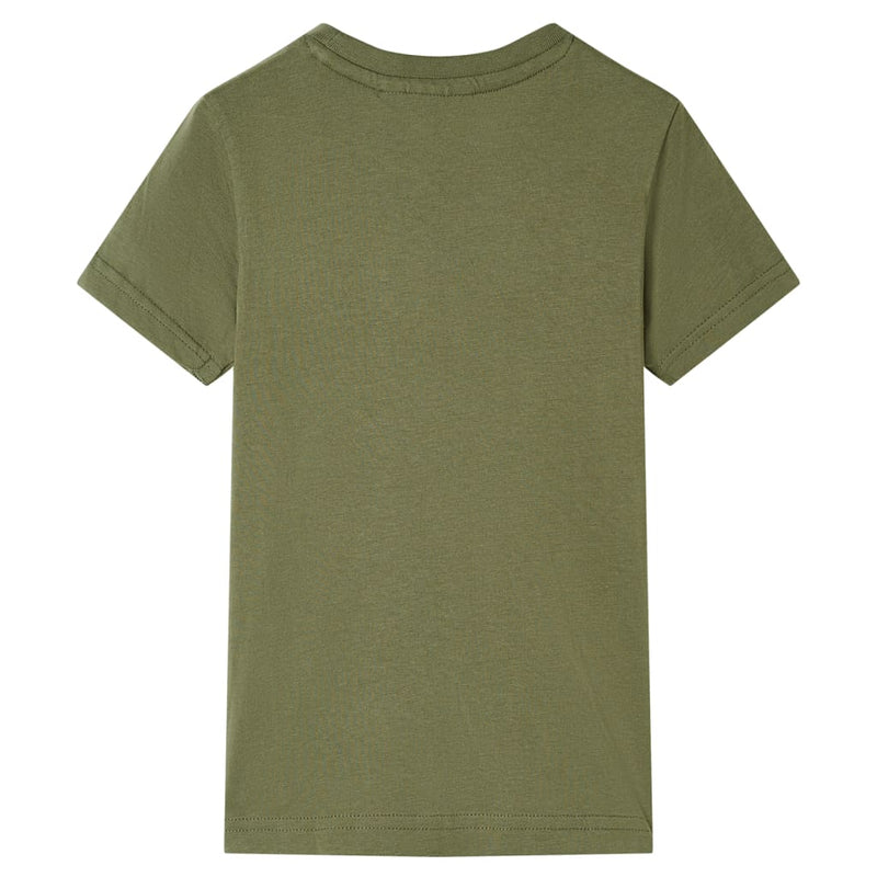 Afbeelding laden in galerijviewer, VidaXL Kindershirt 128 kakikleurig
