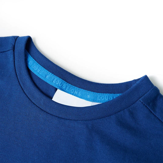 Vidaxl kindershirt 116 donkerblauw