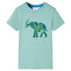 Vidaxl kindershirt 104 lichtkakikleurig