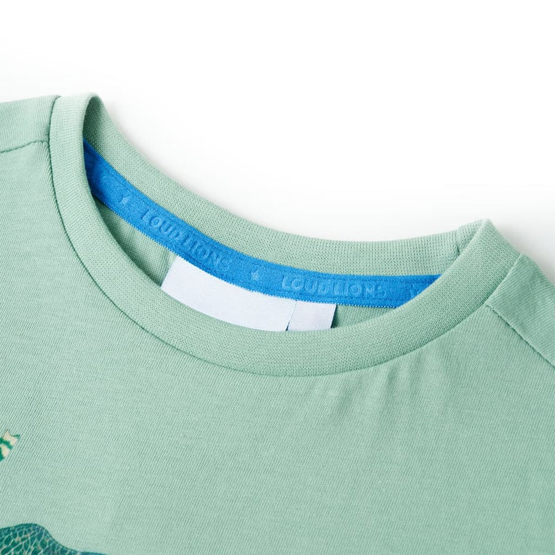 Afbeelding laden in galerijviewer, Vidaxl kindershirt 104 lichtkakikleurig
