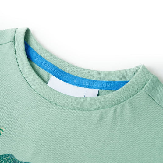Vidaxl kindershirt 140 lichtkakikleurig
