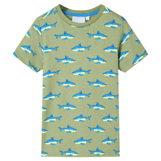 Vidaxl kindershirt 104 lichtkakikleurig