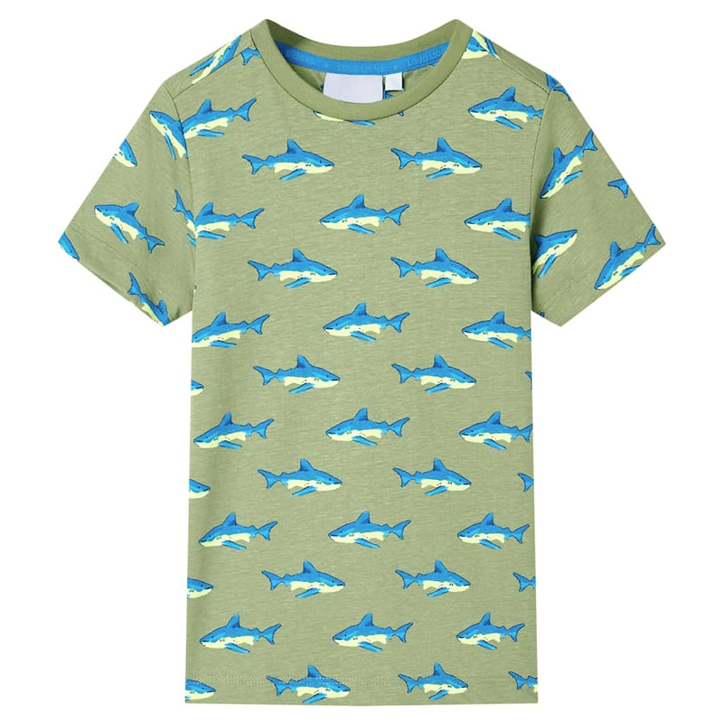 Afbeelding laden in galerijviewer, Vidaxl kindershirt 128 lichtkakikleurig
