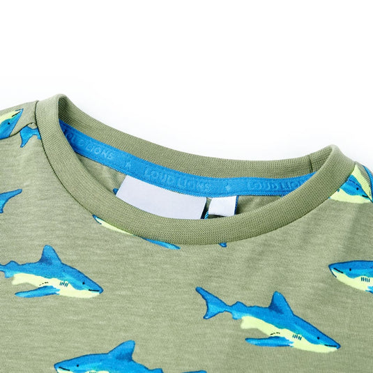 Vidaxl kindershirt 128 lichtkakikleurig