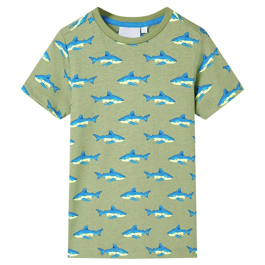 Vidaxl kindershirt 140 lichtkakikleurig