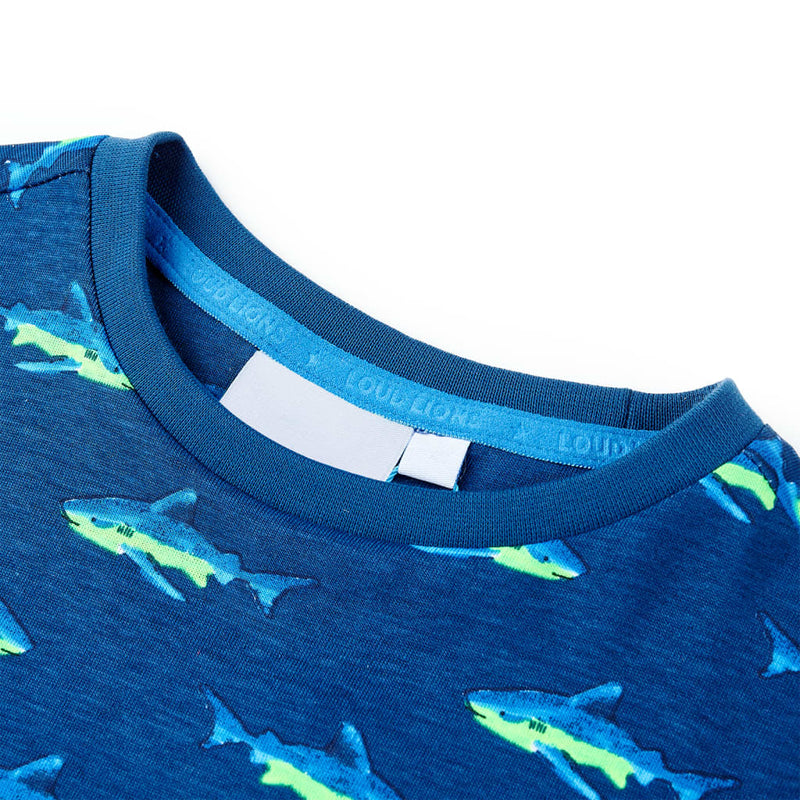 Afbeelding laden in galerijviewer, Vidaxl kindershirt 92 donkerblauw
